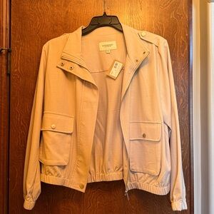 Liverpool Light Tan bomber Jacket with Pockets